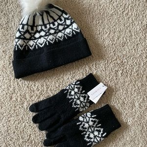 Talbots beanie and gloves set. Brand new